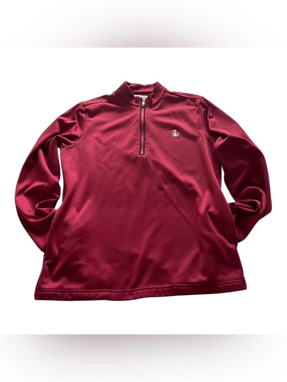 Original Penguin Men's Red Quarter-Zip Pullover,L - Picture 5 of 5